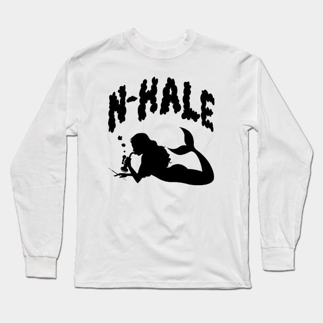 Dabbing N-Hale Mermaid Long Sleeve T-Shirt by Nhale201